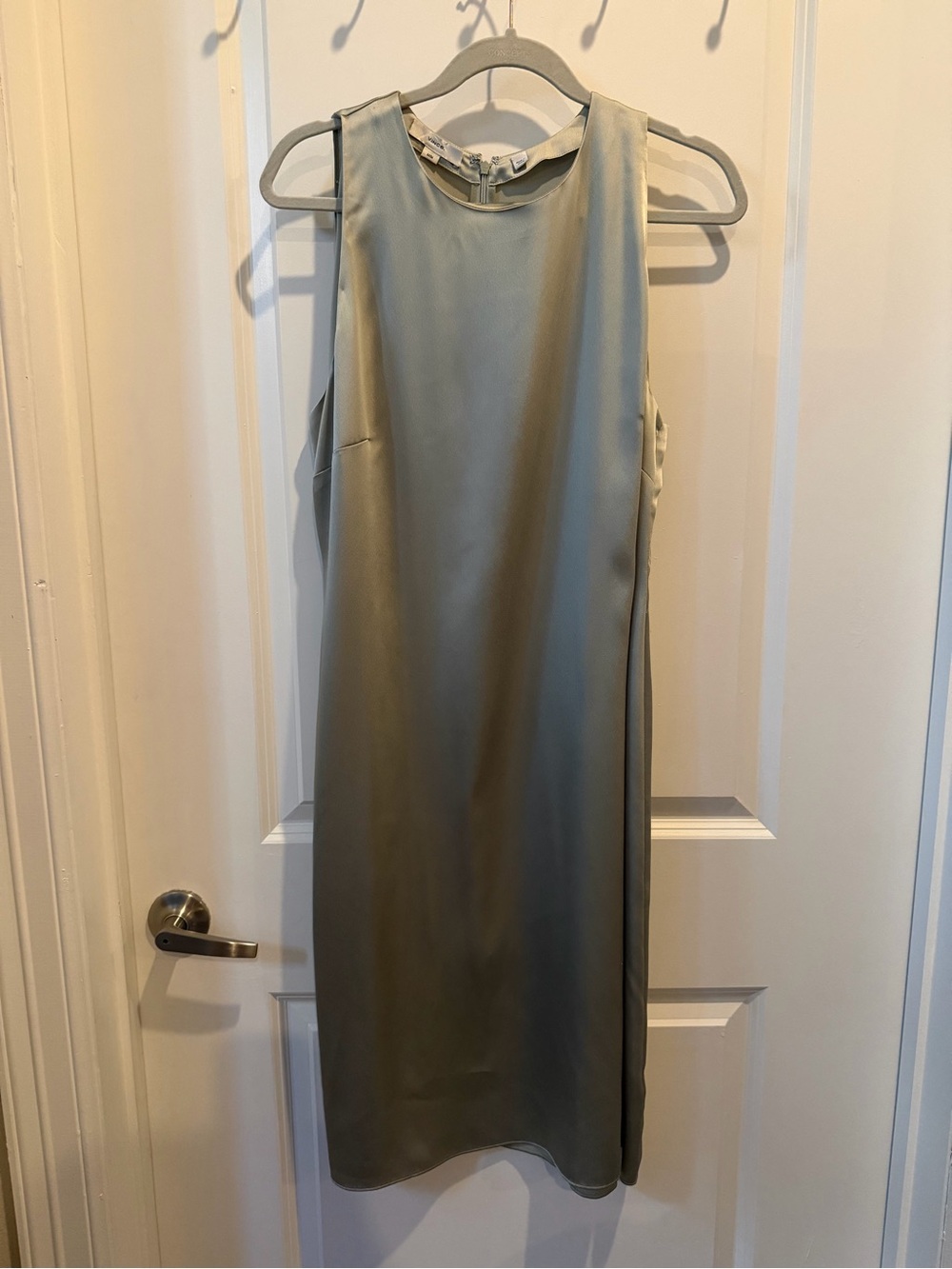 Vince Sleeveless Midi Dress in Sage